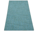 Custom Made Blue Modern Style Hand Tufted Wool Rug