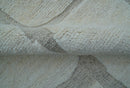 Custom Made Contemporary Gray Hand Knotted Wool Area Rug