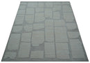 Custom Made Contemporary Gray Hand Knotted Wool Area Rug