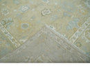 Custom Made Earthy Hand Knotted Beige and Ivory Traditional  Multi Size Wool Area Rug