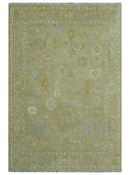 Custom Made Earthy Hand Knotted Beige and Ivory Traditional  Multi Size Wool Area Rug