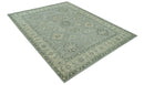 Custom Made Gray And Ivory Traditional Turkish Design Hand knotted Wool Area Rug
