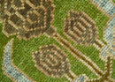 Custom Made Green And Pink Traditional Donegal Design Hand Knotted wool area rug