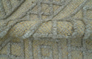 Custom Made Hand Knotted Modern Contemporary Gray Wool Area Rug