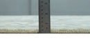 Custom Made Hand Knotted Oriental Oushak Ivory, Teal and Beige Wool Area Rug