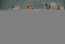 Custom Made Hand Knotted Silver and Blue Colorful Traditional Oushak Wool Area Rug