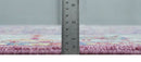 Custom Made Hand Knotted Silver, Purple and Green Traditional Wool Area Rug