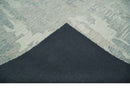 Custom Made Hand Tufted Ivory, Beige and Charcoal Modern Abstract Design Rug
