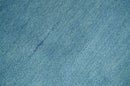Custom Made Hand Tufted Solid Plane Light Blue Woolen wool Area Rug
