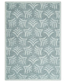 Custom Made Ivory and Gray modern Pattern hand Hooked Contemporary wool Rug