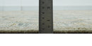 Custom Made Ivory, Brown and Blue Traditional Hand Knotted Wool Area Rug