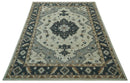 Custom Made Ivory, Gray, Camel and Charcoal Traditional Multi Size Wool Area Rug
