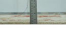 Custom Made Ivory, Olive and Maroon Traditional Medallion Mamluk Design wool Rug
