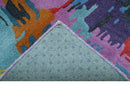 Custom Made Modern Abstract Multi-color Hand Tufted Wool-Art Silk Rug