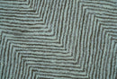 Custom Made Modern Chevron Ivory And Brown Hand Tufted Wool Area Rug