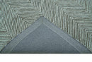 Custom Made Modern Chevron Ivory And Brown Hand Tufted Wool Area Rug