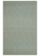 Custom Made Modern Contemporary Beige Hand Knotted Wool Area Rug