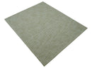 Custom Made Modern Geometrical Beige Hand Tufted Wool Area Rug