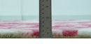 Custom Made Modern Pink Floral Hand Tufted Wool Rug