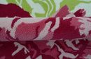 Custom Made Modern Pink Floral Hand Tufted Wool Rug