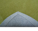 Custom Made Modern Solid Design Green Hand Tufted Wool Rug