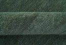 Custom Made Modern Solid Green Hand Tufted Wool Area Rug