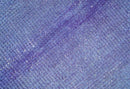 Custom Made Modern Solid Overdyed Blue Hand Knotted Wool Area Rug