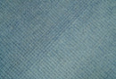 Custom Made Modern Solid Overdyed Light Blue Hand Knotted Wool Area Rug