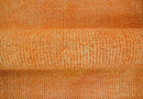 Custom Made Modern Solid Overdyed Orange Hand Knotted Wool Area Rug
