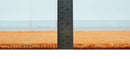 Custom Made Modern Solid Overdyed Orange Hand Knotted Wool Area Rug
