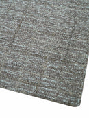 Custom Made Modern Style Brown Hand Tufted Wool Rug