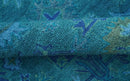 Custom Made Overdyed Traditional Oushak Blue Hand Tufted Wool Area Rug