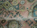 Custom Made Pink, Beige and Olive Hand knotted Medallion Mamluk Multi Size wool Area Rug