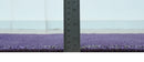 Custom Made Purple Modern Solid Overdyed Hand Knotted Wool Area Rug