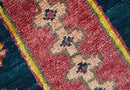 Custom Made Red And Green Traditional Heriz Design Hand Knotted Wool Rug