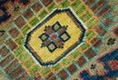 Custom Made Red And Mustard Traditional Floral Design Hand Knotted Wool Rug