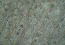 Custom Made Silver Brown Traditional Transitional Hand Knotted Wool Rug