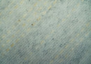 Custom Made Silver, Gray and Beige Stripes Design Hand Knotted wool Area Rug