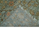 Custom Made Silver, Pink And Brown Floral Motifs Design Hand Knotted wool area rug