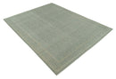 Custom Made Silver Traditional Silver Hand Knotted Wool Rug