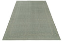 Custom Made Silver Traditional Silver Hand Knotted Wool Rug