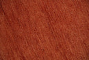 Custom Made Solid Plane Rust Woolen Hand Tufted Multi Size wool Rug