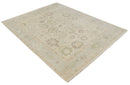 Custom Made Traditional Camel and Silver Antique Style Oushak Hand knotted Wool Area Rug