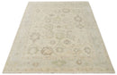 Custom Made Traditional Camel and Silver Antique Style Oushak Hand knotted Wool Area Rug