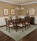 Custom Made Traditional Design Olive Hand Knotted Wool Area Rug