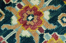 Custom Made Traditional Heriz Design Rust And Ivory Hand Knotted Wool Rug