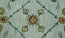 Custom Made Traditional Oriental Design Beige And Ivory Hand-Tufted Wool Area Rug