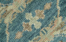 Custom Made Traditional Teal Oushak Hand Knotted Wool Rug