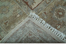 Custom Made Traditional Turkish Beige Hand knotted Wool Area Rug
