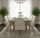 Custom Made Traditional Turkish Beige Hand knotted Wool Area Rug